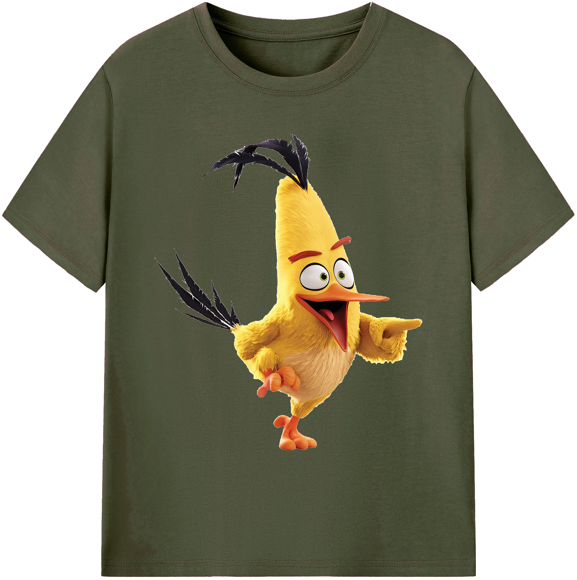 （画像用） Angry Birds アングリーバード 綿100％ メンズ半袖Tシャツ｜肌触りやわらか＆通気性
